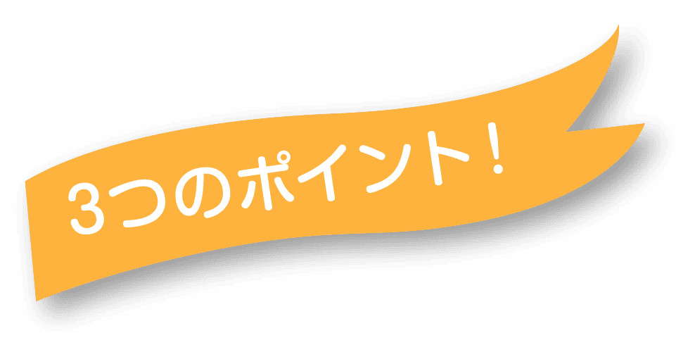 3つのポイント